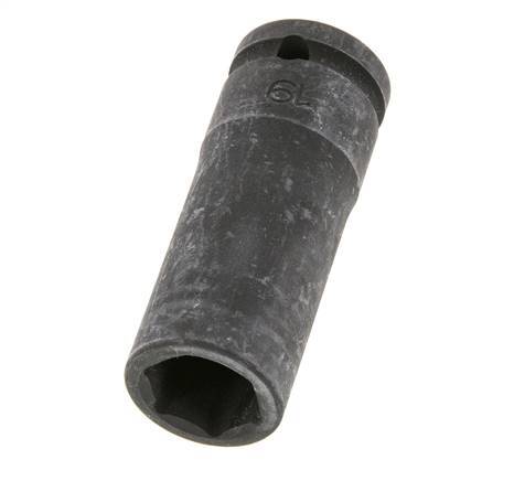 Llave de vaso eléctrica de 19 mm con accionamiento cuadrado de 1/2" (12,7 mm)