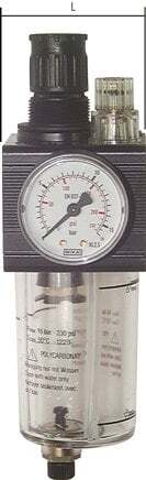 FRL G1/2'' 1400l/min 0,5-10,0bar/7-145psi Combo 1