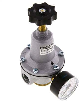 Válvula de alivio de presión neumática G1/2 Aire 0.5-10bar (7-145psi)