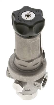 Regulador de Presión de Precisión G1/2'' 1900l/min 0.5-15.0bar/7-218psi Acero Inoxidable Gases Líquidos