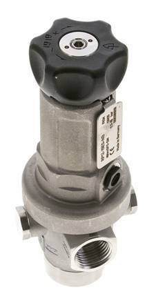 Regulador de Presión de Precisión G1/2'' 1900l/min 0.5-15.0bar/7-218psi Acero Inoxidable Gases Líquidos