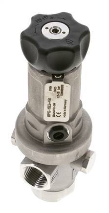 Regulador de Presión de Precisión G1/2'' 1900l/min 0.5-15.0bar/7-218psi Acero Inoxidable Gases Líquidos