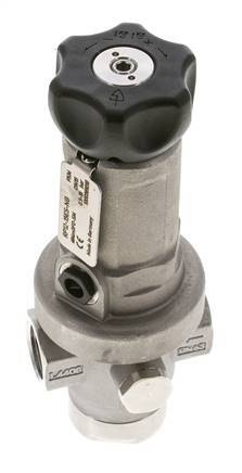 Regulador de Presión de Precisión G1/2'' 1900l/min 0.5-15.0bar/7-218psi Acero Inoxidable Gases Líquidos