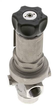 Regulador de Presión de Precisión G1/2'' 1900l/min 0.5-15.0bar/7-218psi Acero Inoxidable Gases Líquidos
