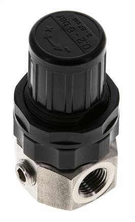 Regulador de presión G1/4'' 320l/min 0.5-6.0bar/7-87psi Acero inoxidable Gases Líquidos
