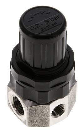 Regulador de presión G1/4'' 320l/min 0.5-6.0bar/7-87psi Acero inoxidable Gases Líquidos