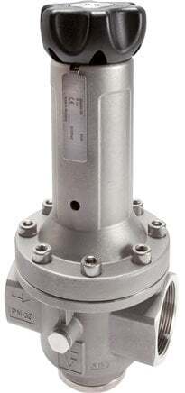Regulador de Presión de Precisión G1 1/2'' 15000l/min 0.5-15.0bar/7-218psi Acero Inoxidable Gases Líquidos