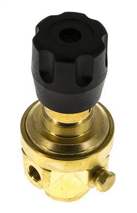 Regulador de presión G1/4'' 490l/min 0.2-3.0bar/3-44psi Latón Gases Líquidos