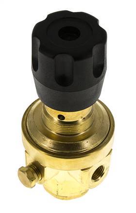 Regulador de presión G1/4'' 490l/min 0.2-3.0bar/3-44psi Latón Gases Líquidos