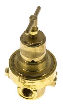 Regulador de presión G1/2'' 1500l/min 0.2-3.0bar/3-44psi Latón Gases Líquidos