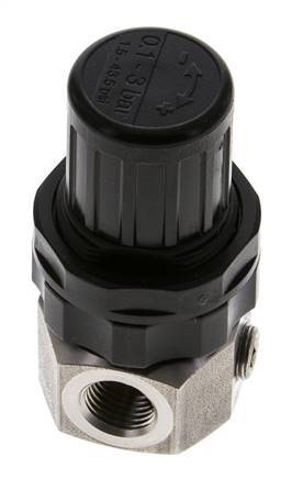 Regulador de presión G1/4'' 320l/min 0.5-3.0bar/7-44psi Acero inoxidable Gases Líquidos