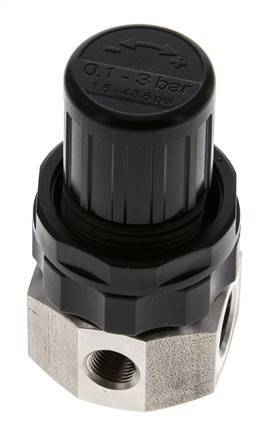 Regulador de presión G1/4'' 320l/min 0.5-3.0bar/7-44psi Acero inoxidable Gases Líquidos
