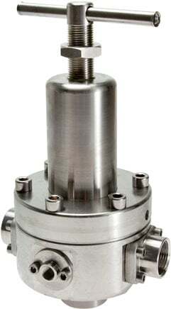 Regulador de presión G1'' 8000l/min 2.0-30.0bar/29-435psi Acero inoxidable Gases Líquidos