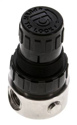 Regulador de presión G1/4'' 350l/min 0.5-8.0bar/7-116psi Acero inoxidable/POM
