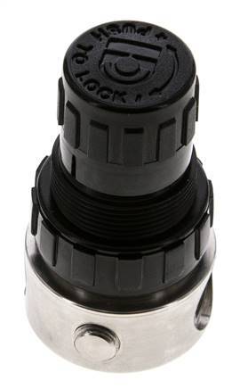 Regulador de presión G1/4'' 350l/min 0.5-8.0bar/7-116psi Acero inoxidable/POM