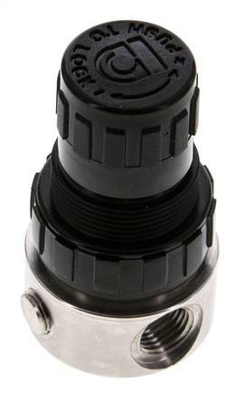Regulador de presión G1/4'' 350l/min 0.5-8.0bar/7-116psi Acero inoxidable/POM