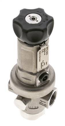 Regulador de presión de precisión G1/2'' 1900l/min 10.0-50.0bar/145-725psi Acero inoxidable