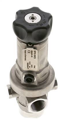 Regulador de presión de precisión G1/2'' 1900l/min 10.0-50.0bar/145-725psi Acero inoxidable