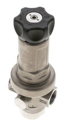 Regulador de presión de precisión G1/2'' 1900l/min 10.0-50.0bar/145-725psi Acero inoxidable