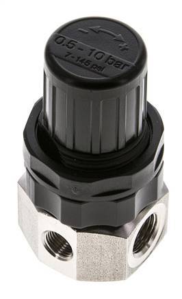 Regulador de presión G1/4'' 320l/min 0.5-10.0bar/7-145psi Acero inoxidable