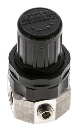 Regulador de presión G1/4'' 320l/min 0.5-10.0bar/7-145psi Acero inoxidable