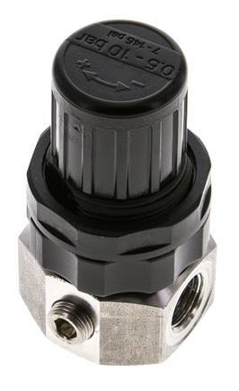 Regulador de presión G1/4'' 320l/min 0.5-10.0bar/7-145psi Acero inoxidable