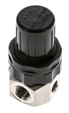 Regulador de presión G1/4'' 320l/min 0.5-10.0bar/7-145psi Acero inoxidable