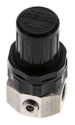 Regulador de presión G1/4'' 320l/min 0.5-16.0bar/7-232psi Acero inoxidable