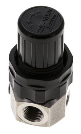 Regulador de presión G1/4'' 320l/min 0.5-16.0bar/7-232psi Acero inoxidable