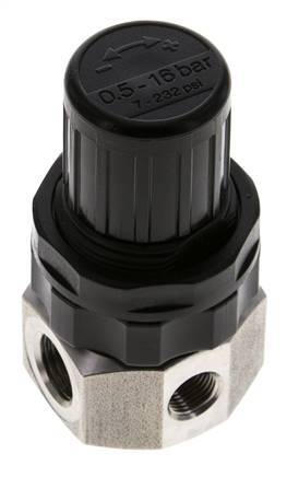 Regulador de presión G1/4'' 320l/min 0.5-16.0bar/7-232psi Acero inoxidable