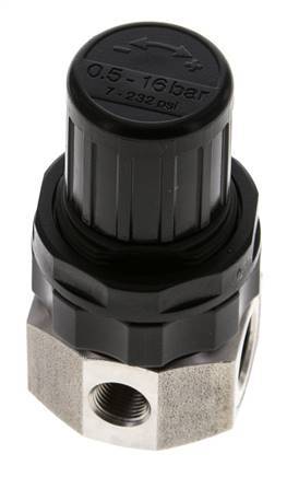 Regulador de presión G1/4'' 320l/min 0.5-16.0bar/7-232psi Acero inoxidable