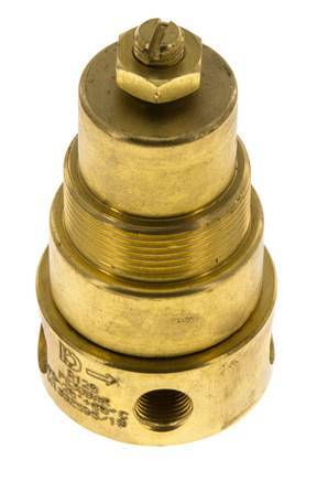 Regulador de presión G1/4'' 330l/min 0.2-3.0bar/3-44psi Latón Gases Líquidos