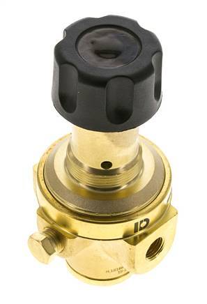 Regulador de presión G1/4'' 490l/min 0.1-1.5bar/1-22psi Latón Gases Líquidos