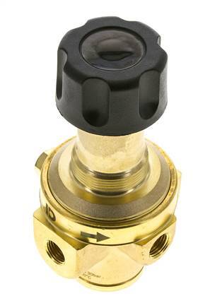 Regulador de presión G1/4'' 490l/min 0.1-1.5bar/1-22psi Latón Gases Líquidos