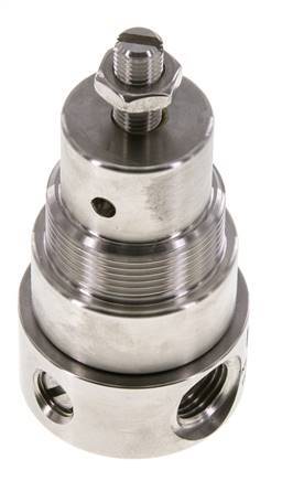 Regulador de presión G1/4'' 350l/min 0.2-3.0bar/3-44psi Acero inoxidable Gases Líquidos