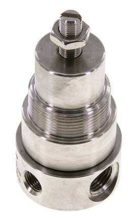 Regulador de presión G1/4'' 350l/min 0.2-3.0bar/3-44psi Acero inoxidable Gases Líquidos