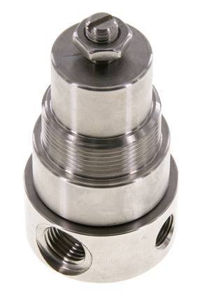 Regulador de presión G1/4'' 350l/min 0.1-1.5bar/1-22psi Acero inoxidable