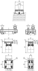 Puente pendular 32 mm Rodless estrecho