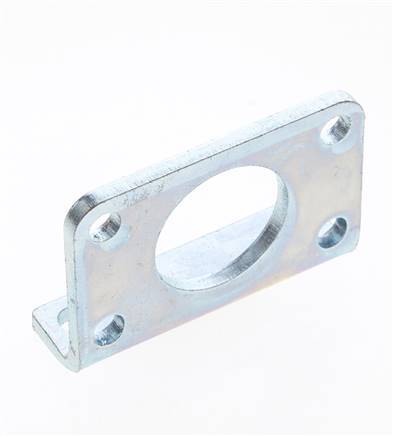 Soporte de pie 32 mm Redondo Acero cincado