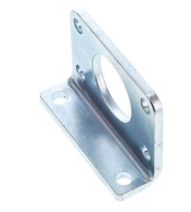 Soporte de pie 32 mm Redondo Acero cincado