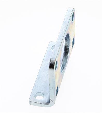 Soporte de pie 32 mm Redondo Acero cincado