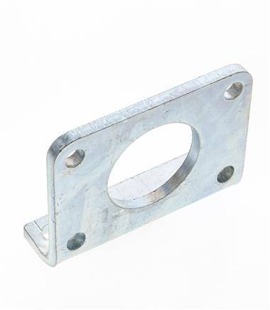 Soporte de pie 63 mm Redondo Acero cincado