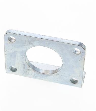 Soporte de pie 63 mm Redondo Acero cincado