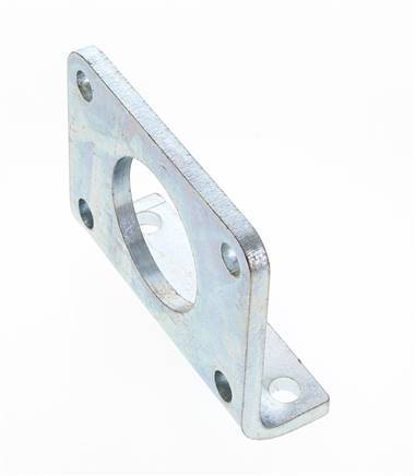 Soporte de pie 63 mm Redondo Acero cincado