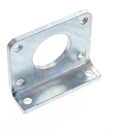 Soporte de pie 63 mm Redondo Acero cincado