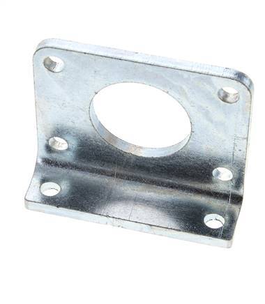 Soporte de pie 63 mm Redondo Acero cincado