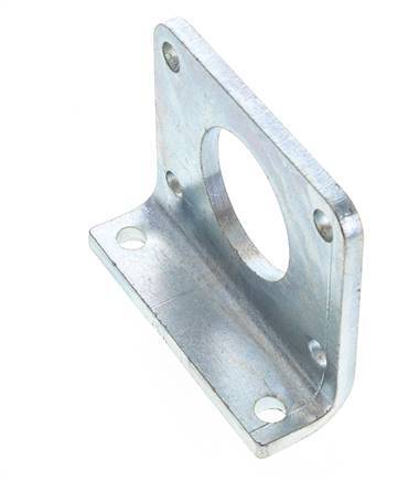 Soporte de pie 63 mm Redondo Acero cincado