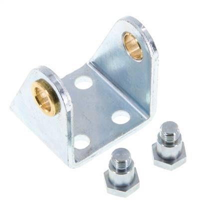 Fijación giratoria para cilindro redondo de 32 mm Acero cincado