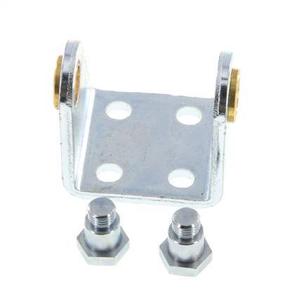 Fijación giratoria para cilindro redondo de 32 mm Acero cincado