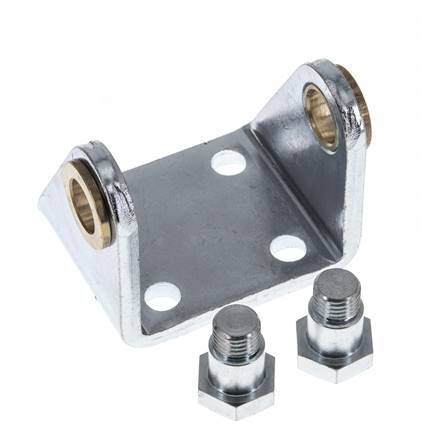 Fijación giratoria para cilindro redondo de 50 mm Acero cincado
